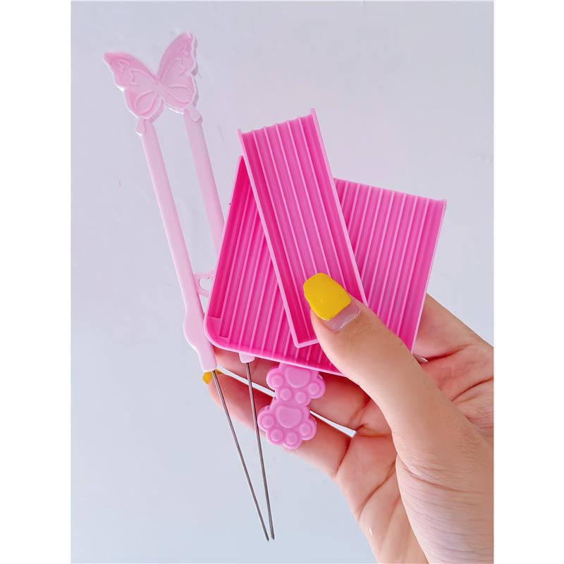 Professional Pastry Tool Set: Bead Tweezers, Puzzle Spatula, Needle Pen, and Bead Roller