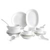 Conjunto de Jantar em Porcelana Óssea 'Tudo Como Desejar' com Relevo Marguerite
