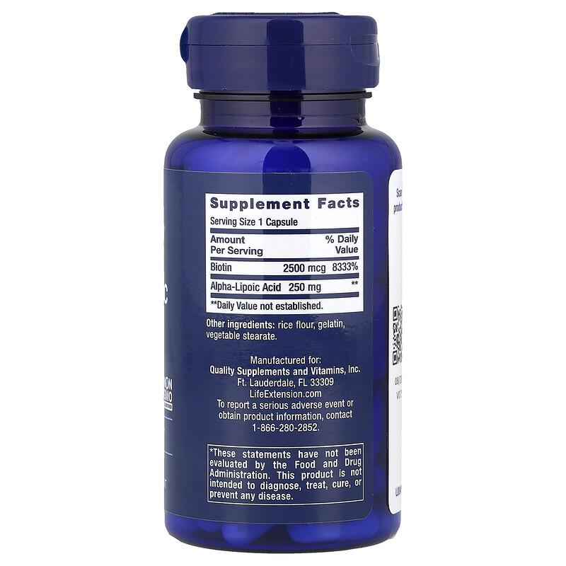 Alpha-Lipoic Acid with Biotin, 60 Capsules