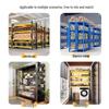 Jinghulian 4-Layer Blue Storage Shelf Rack