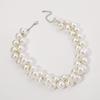 Tooxika Baroque Faux Pearl Necklace Exaggerated Large Pearl Temperament Choker Collarbone Chain