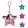 Women Glitter Sequins Star Car Keychain Key Ring Bag Hanging Ornament Pendant