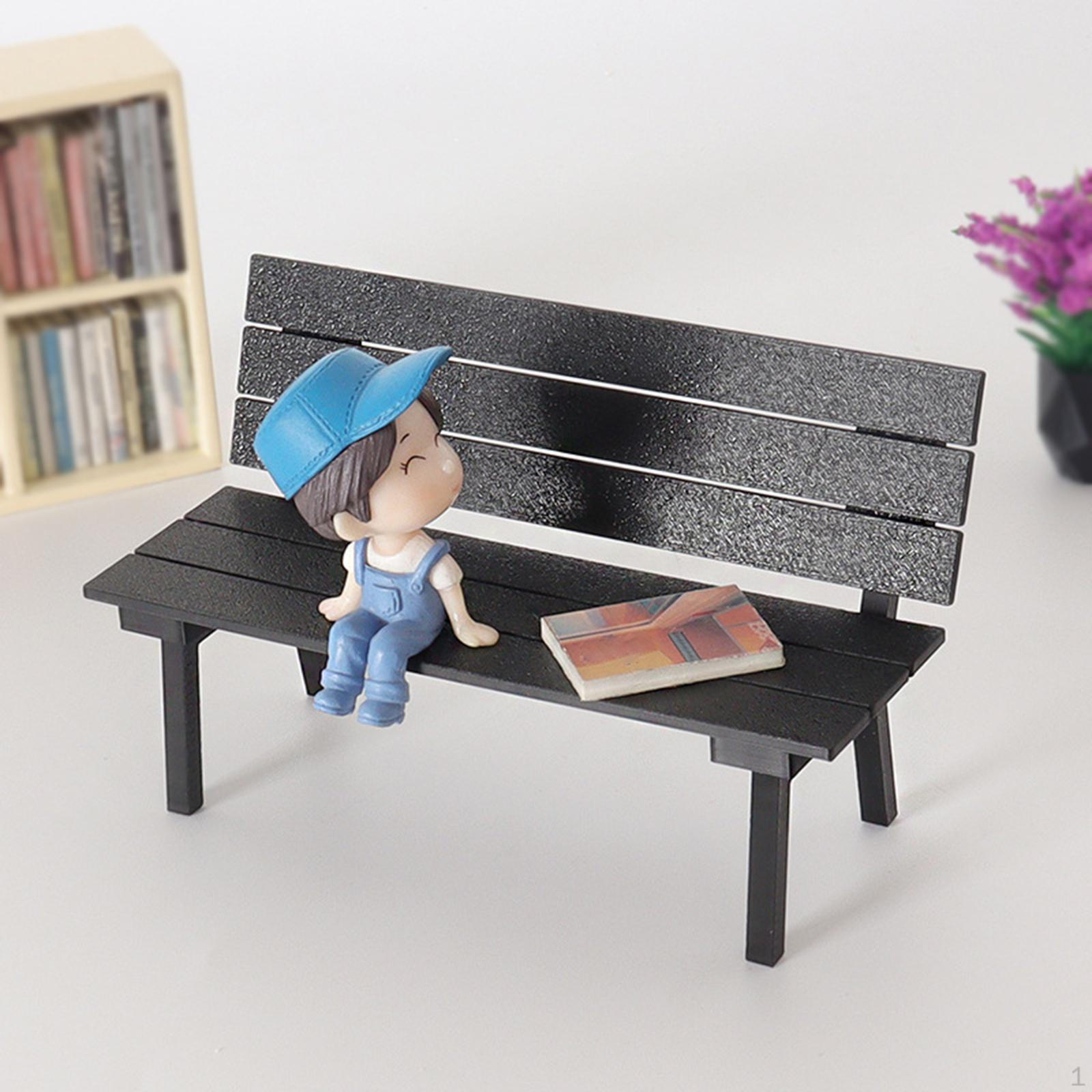 

Миниатюрная уличная скамейка, мебель, аксессуар для DIY, аксессуары для сказочного сада для жизни