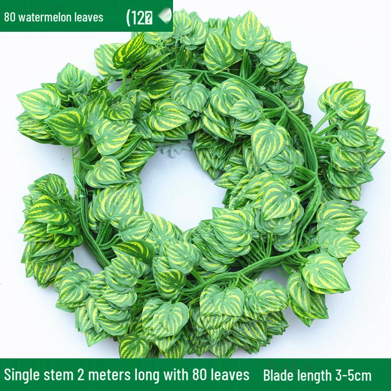 Large Green Fake Leaf Ornaments for Vines and Roof Décor