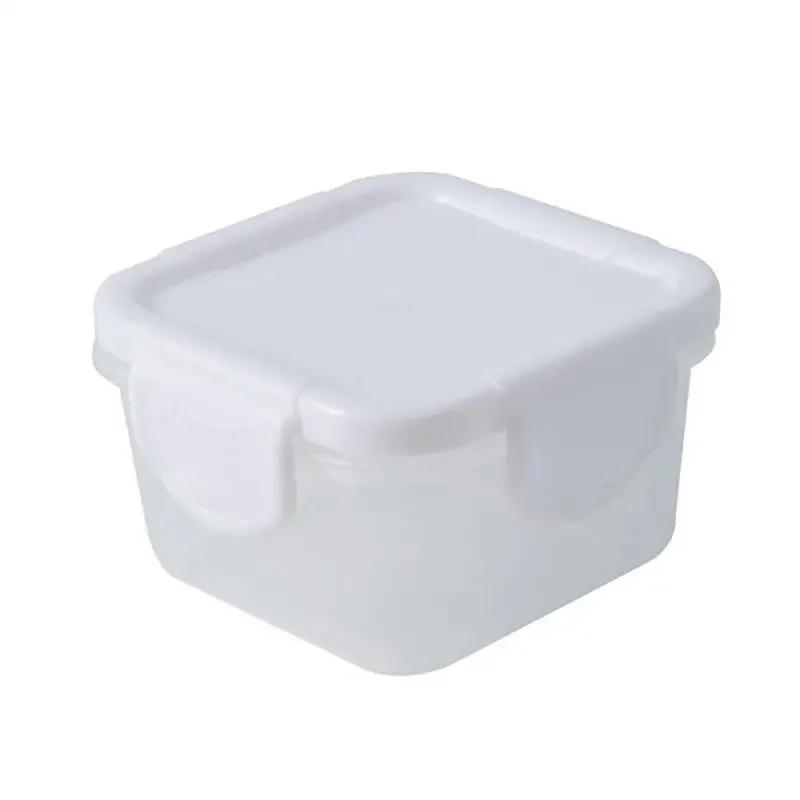 Contenitore per alimenti in plastica di piccole dimensioni, a prova di umidità, mini contenitore per la cucina con coperchio a prova di perdite, accessori per la cucina