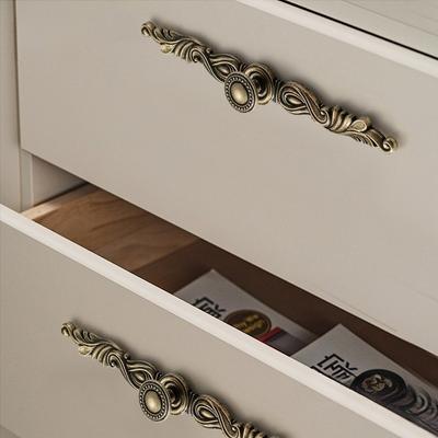 Drawer Cupboard Handles Zinc Alloy Antique Furniture Handles Wardrobe Cabinet Knobs Kitchen Accessories Home Cabinet Handles