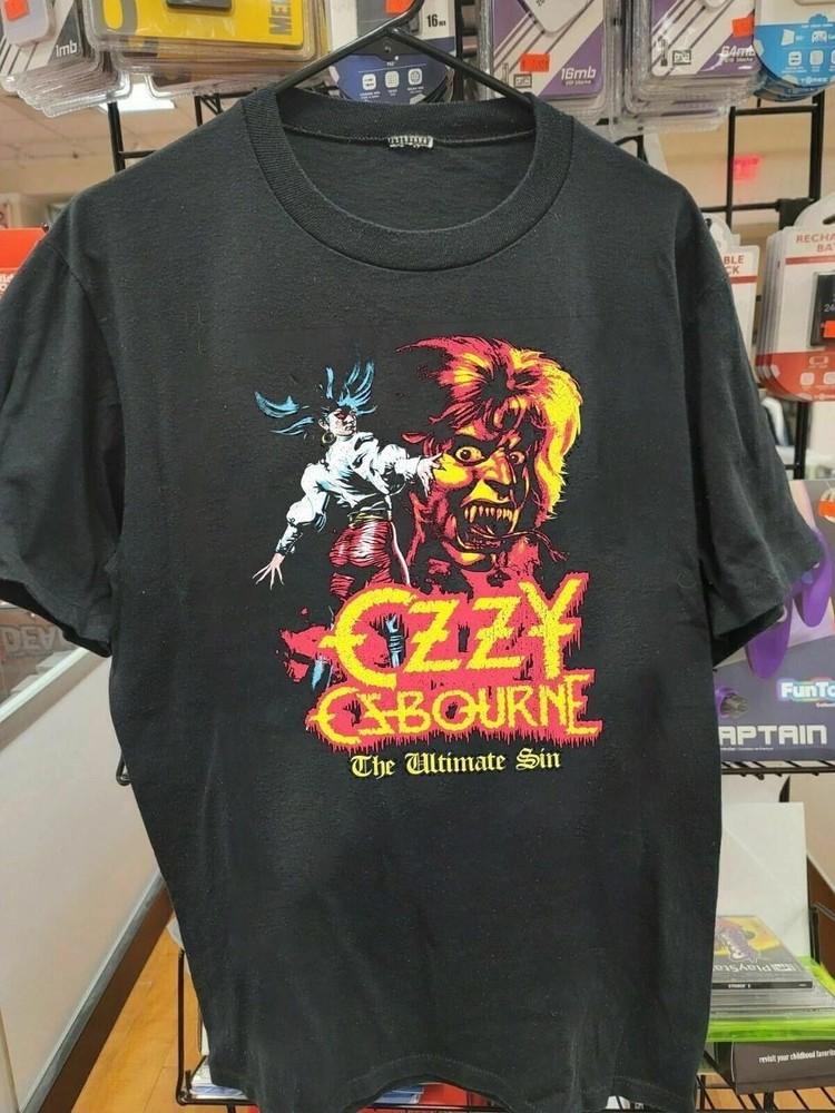 Ozzy Osbourne the ultimate sin classic unisex tee shirt Vtg S5XL Unisex T-Shirt M