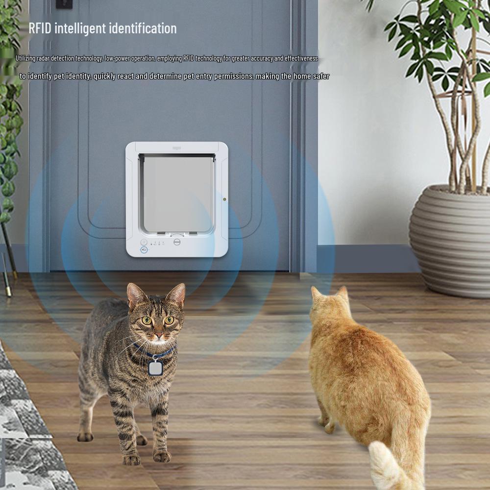 Smart RFID Pet Door for Cats and Dogs - Controllable Entry/Exit