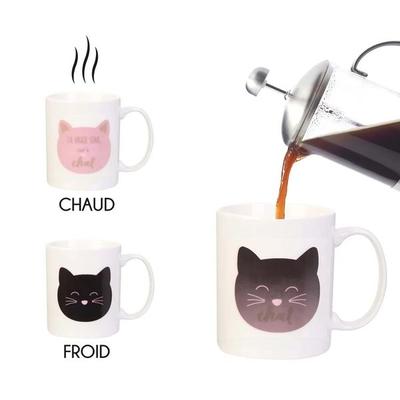 Cat Thermoreactive Mug Thermo-reactive Heat-sensitive Coffee Mug