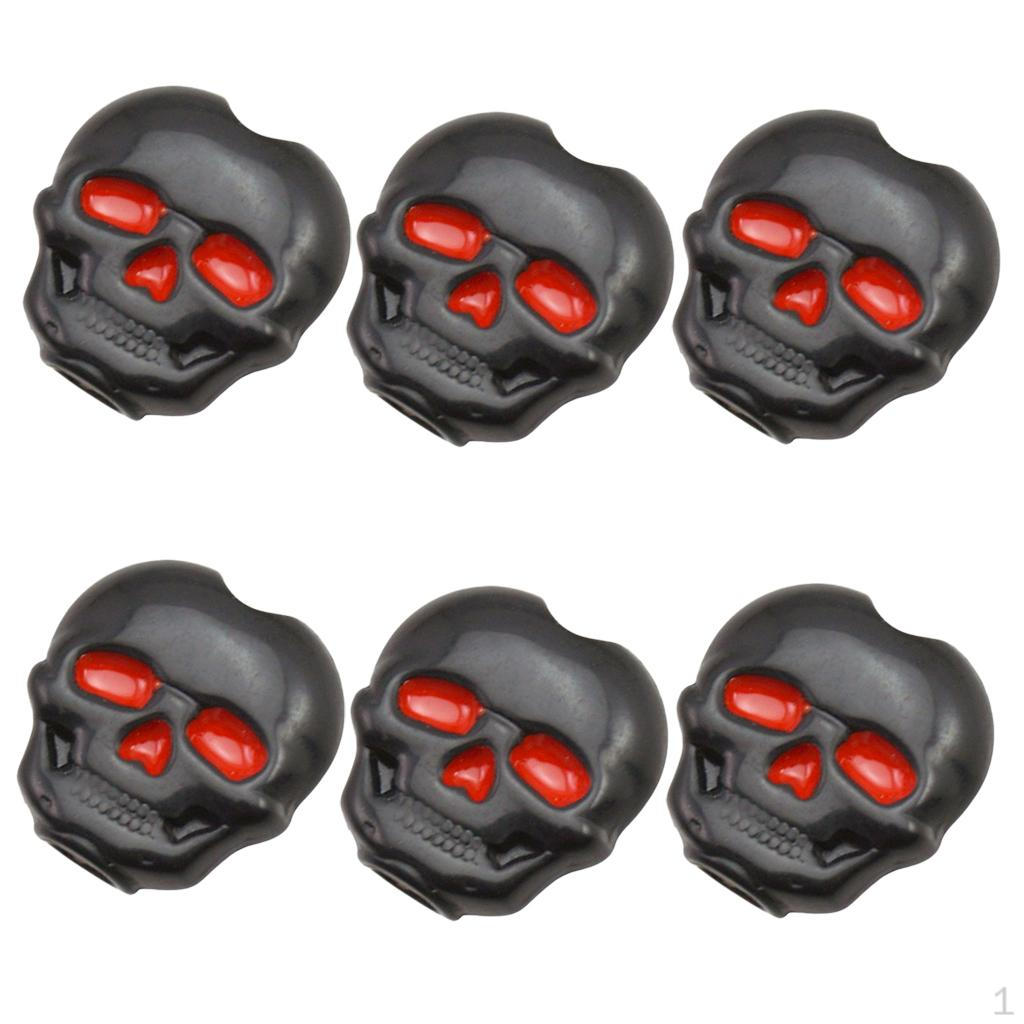 6 Stück Gitarrenmechaniken Schlüssel Maschinenspindel Ersatz Totenkopfknöpfe