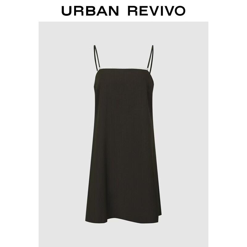 UR Spring 2026 Lace Trim Color-Block Slim Dress XS