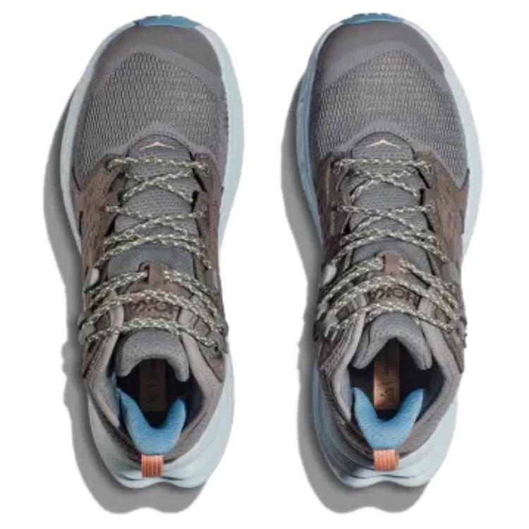 Hoka One One Anacapa 2 Gore-Tex Comfortable Shock Absorbing Durable Mid-Top Hiking Shoes Men Hiking Shoes Gray 1141633-ATRL