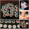 50pcs 12mm Doll Round Eyes Plastic Simulation Ceramic Eye Accessories Puppet Making Dinosaur Eyes