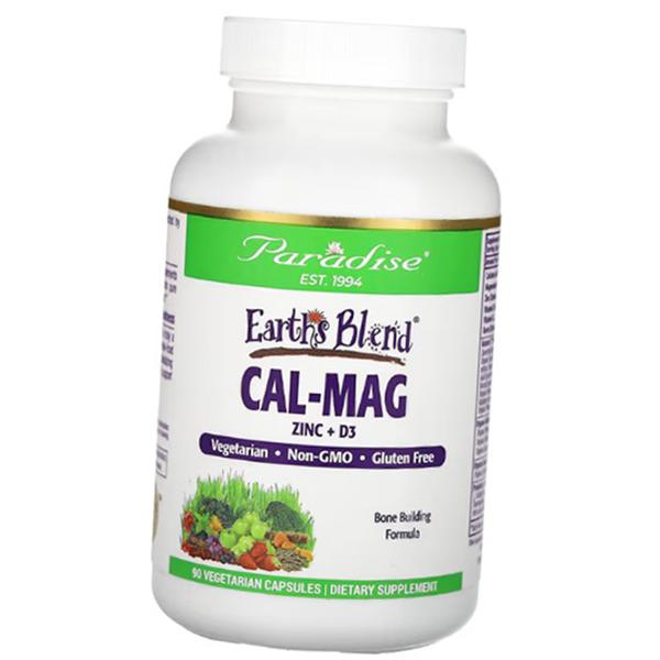 

Комплекс Витаминов, Earth s Blend Cal-Mag Zinc + D3, Paradise Herbs (36643004) 90vcaps