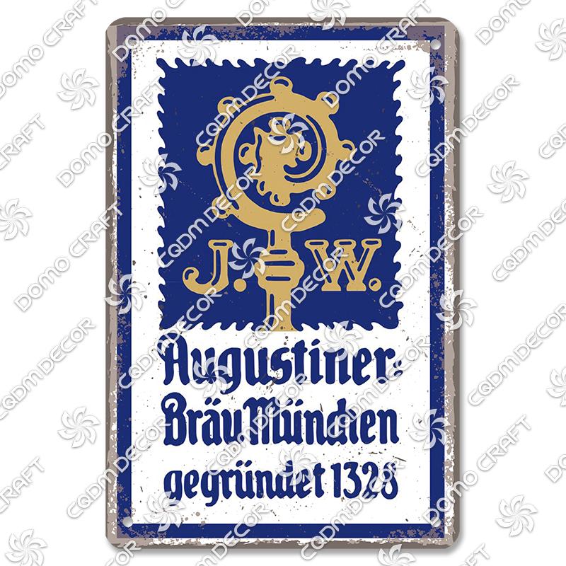 Retro Bierplaketten Metall Blechschilder Trinker Bierglas Metallplatte Vintage Wanddeko Bierparty Bar Pub Wohnzimmer Zuhause