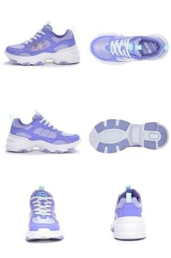 Moonstar NM J097 Size 2E Girls' Sneakers, Purple, 23.0 Cm,