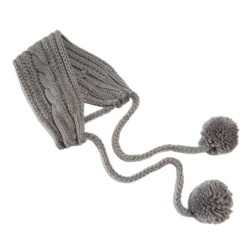 Soft Stretch Winter Warm Cable Knit Earmuffs Warmer Headband Crochet Ear Warmer Headband Knit Ear Muffs for Women Girls