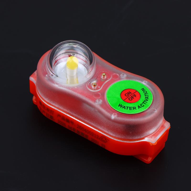 Led Seawater Activated Life Jacket Light Self Lighting Safety Vest Accessory Waterproof Plastic For Adult Survival Gear