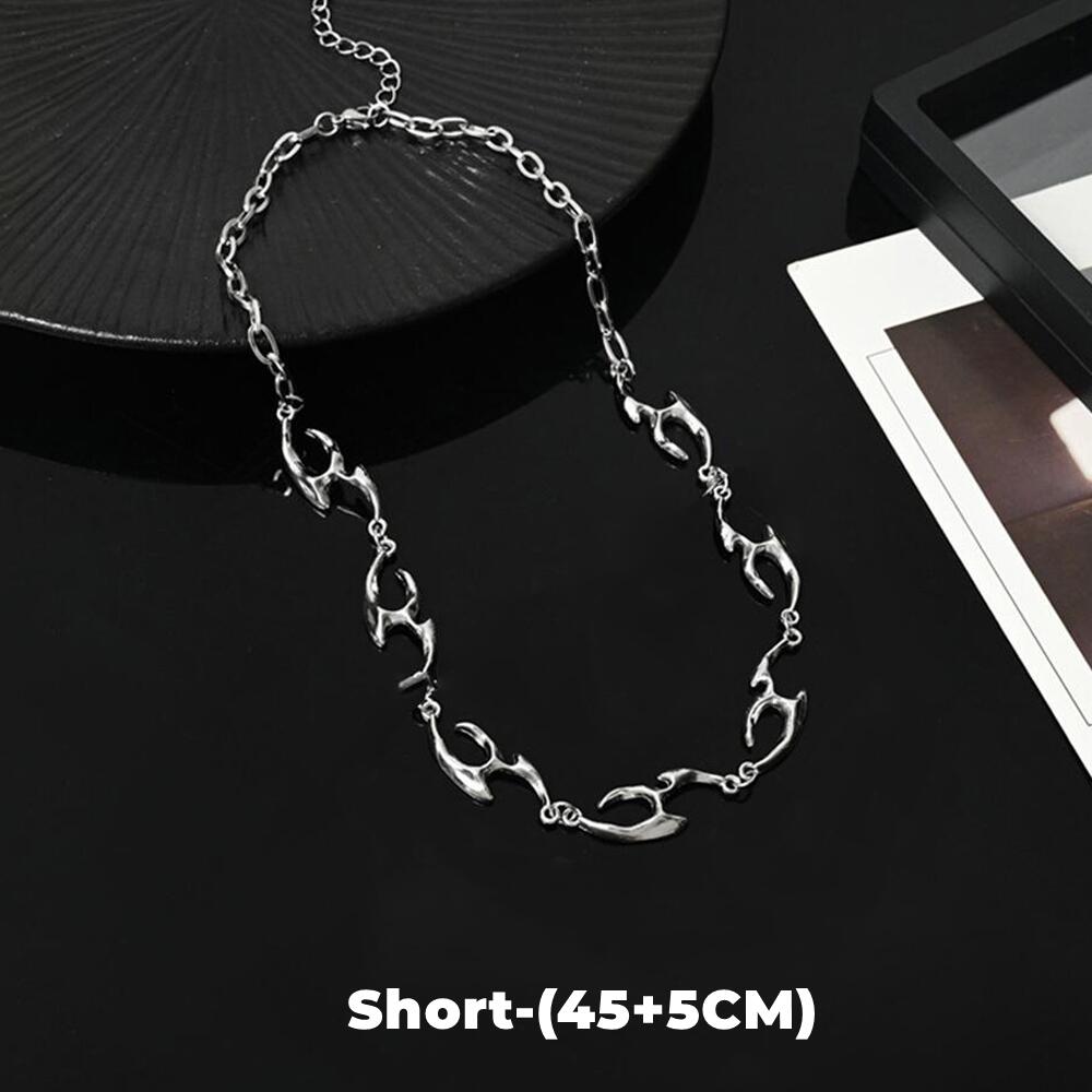 New Trend Irregular Titanium Steel Necklace For Man Luxury Collar Chain Unisex Jewelry Street Hip Hop Accessories