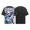 2025 Amerikanische trendige Marke Vall gewaschen alt bedrucktes kurzärmeliges Hip-Hop lockeres Streetwear-T-Shirt für Männer und Frauen