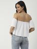 Moomaya Cotton Printed Off-Shoulder Top Summer Wear Crop Top For Women