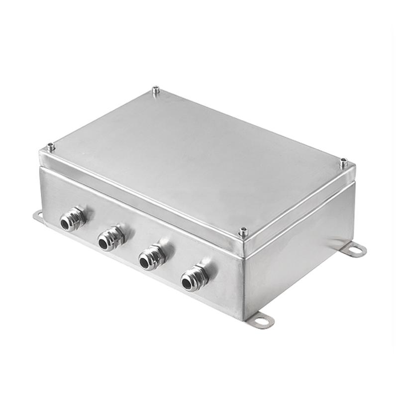 304 Stainless Steel Waterproof Junction Box, Dustproof & Corrosion-Resistant, Three-Proof UK Terminal Box for Outdoor Use.