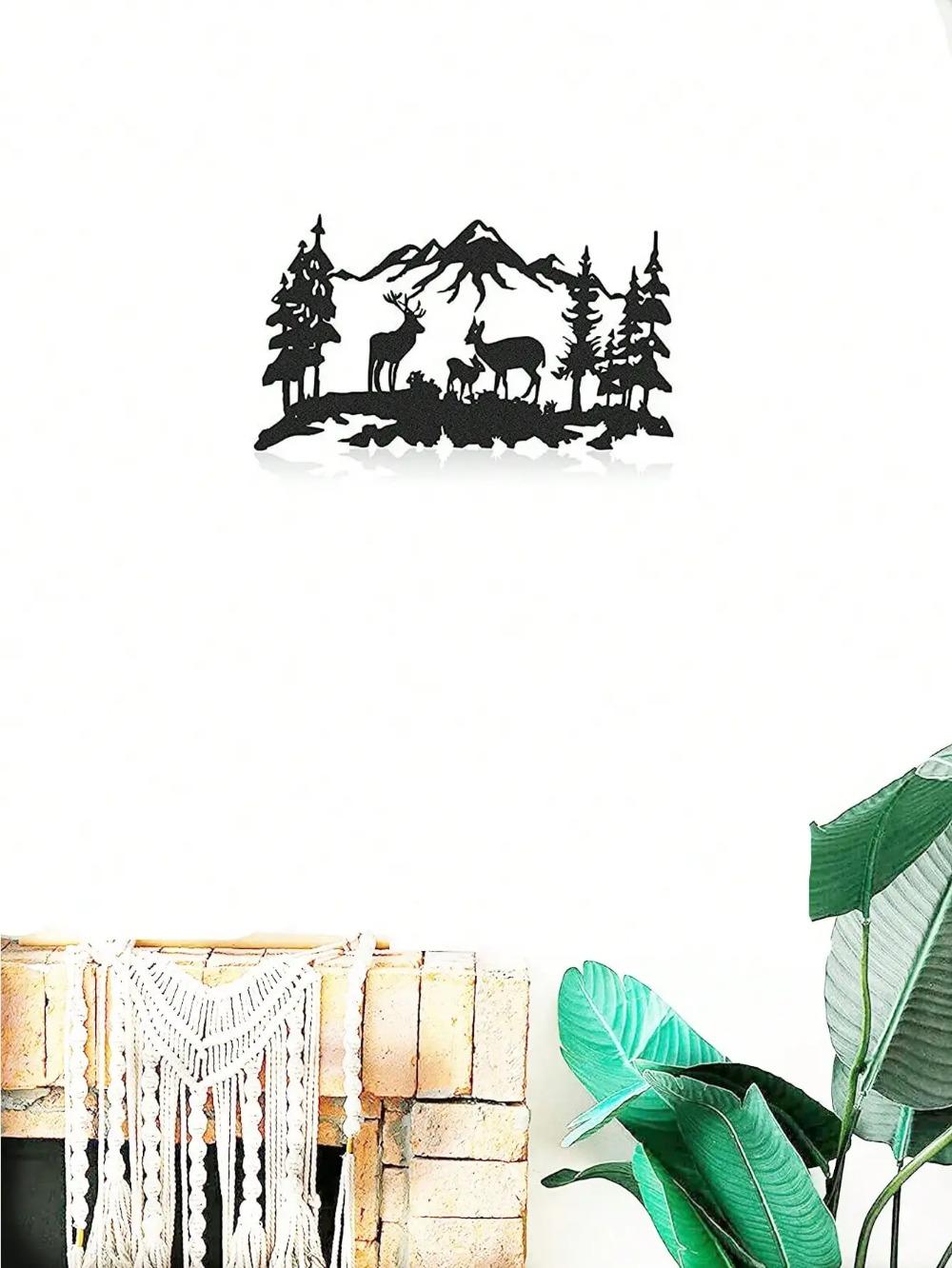 Лазерная резка знаков оленей или медведей для декора домика — фото 4