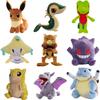 New Snivy Abra Treecko Plush Kawaii Eevee Charizard Pikachu Genger Jirachi Blastoise Doll Aerodactyl Gifts