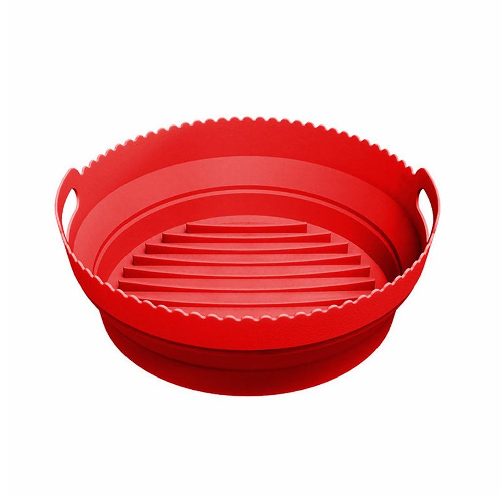 Separate Silicone Air Fryer Liner Foldable Square Round Air Fryer Baking Tray Non-slip Multicolor Air Fryer Basket