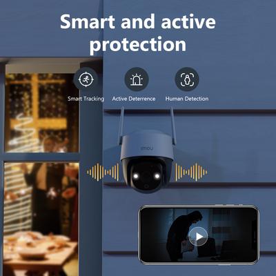Cruiser SE+ 3MP venkovní PTZ Wi-Fi kamera IP66 Kamera odolná vůči povětrnostním vlivům Dvoucestný zvuk Barevné noční vidění AI Human Detection