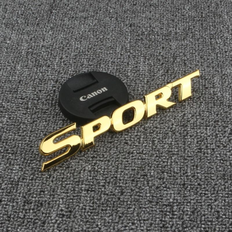 Car personalized modification car sticker metal sports car logo, sports version body sticker tail label scratches decorative sticker side label