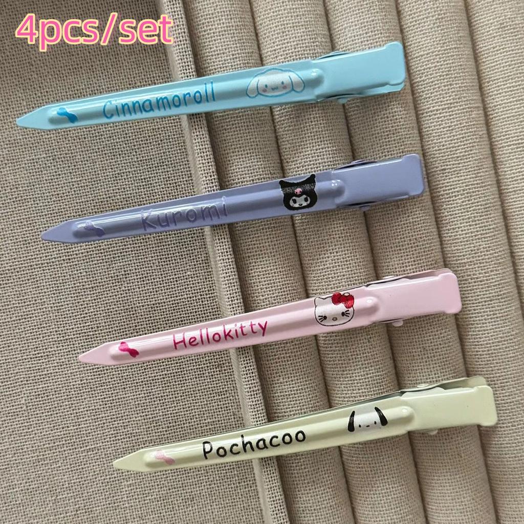 4/5 шт. Друкована шпилька для волосся «Кітті», позиціонуючий затискач, мультяшна шпилька-качка, трендова та універсальна декоративна шпилька для чубчика