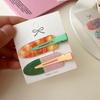 1 Pair Women's broken hair clips, fresh and cute versatile hair clips, no trace without hurting hair hair accessories