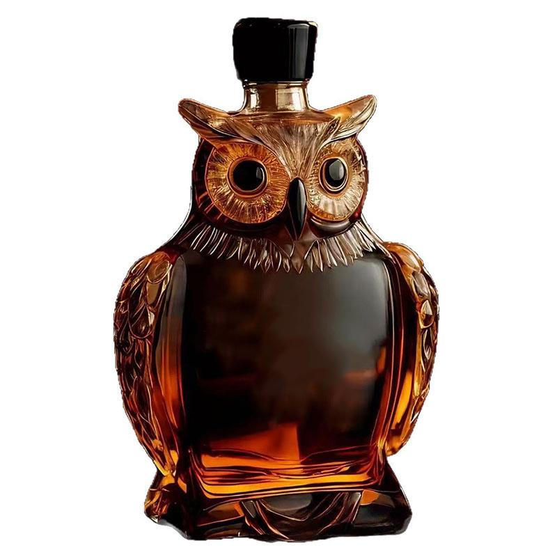 Funny French Bulldog Whiskey Bottle Middle Finger Shape Whiskey Awakener Animal Whiskey Glass Bottle Transparent Glass Decanter