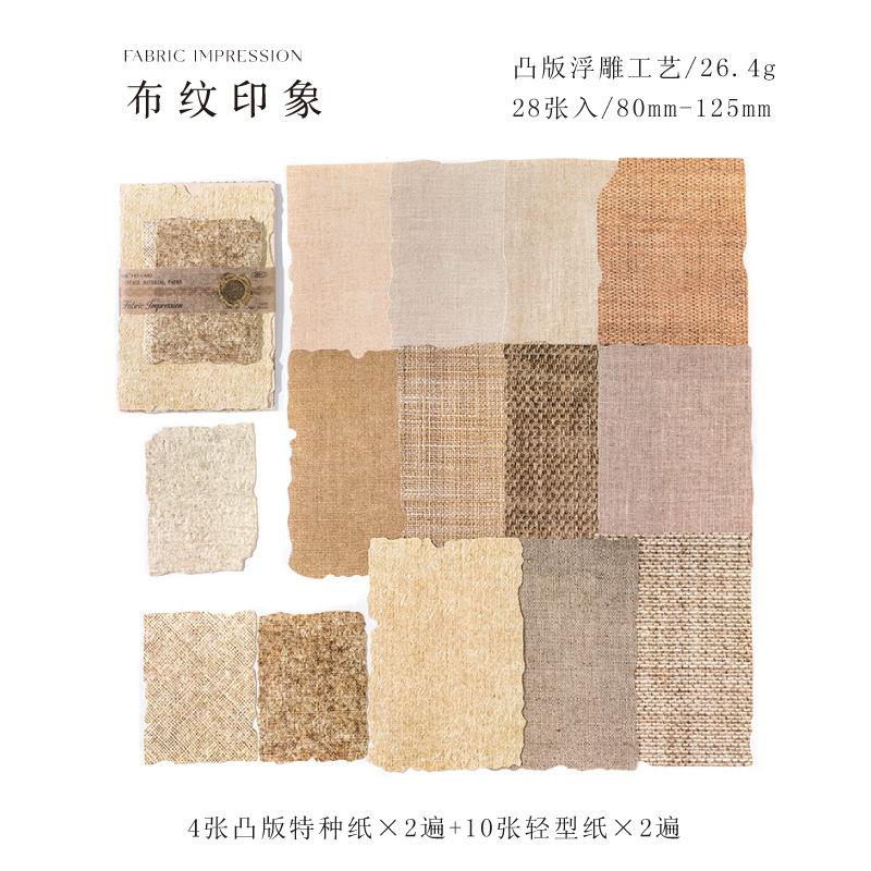 28 Blatt Scrapbook-Papier Vintage Journaling-Zubehör Bastelsets für Planer Ästhetisches Collage-Album Bilderrahmen