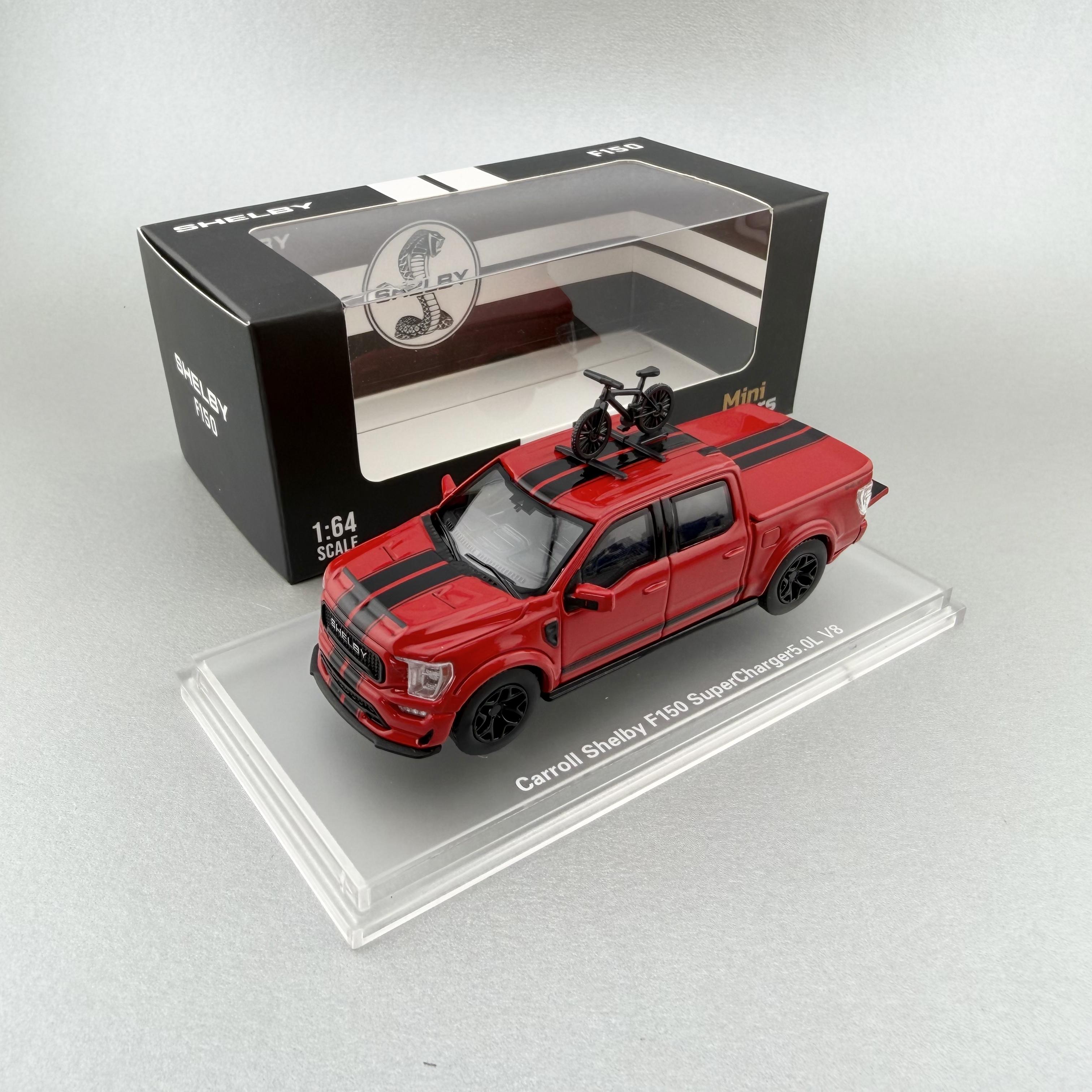 

FW Funny Model 1/64 Carroll Shelby F150 in Stock COOL CAE SHOW 2026 Alloy Car Static Die Cast Vehicles Collection Model Car Toy красный