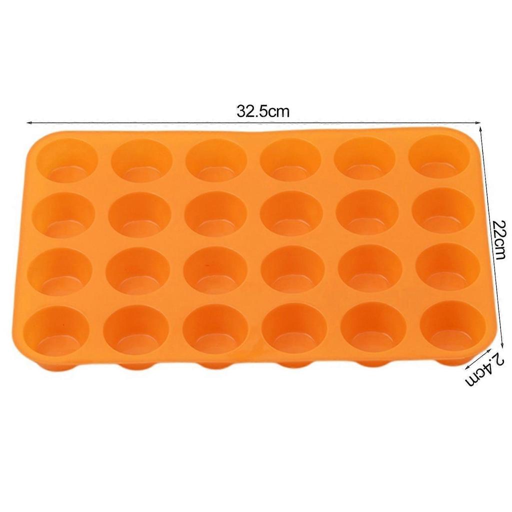 2Pcs Cake Molds Non-stick Silicone Muffin Pan - BPA Free, 24 Cupcake Tray, Safe and Versatile Cake Molds for Easy Release, Dishwasher Safe