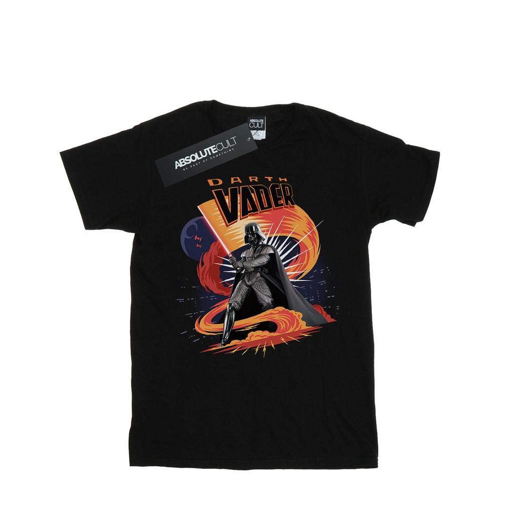 Star Wars Mens Darth Vader Swirling Fury T-Shirt