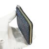 Indenya Inden Coin Purse F Coin Purse 08 Deerskin Navy Blue x White Lacquer Qinghai Wave Pattern 1008-14-004