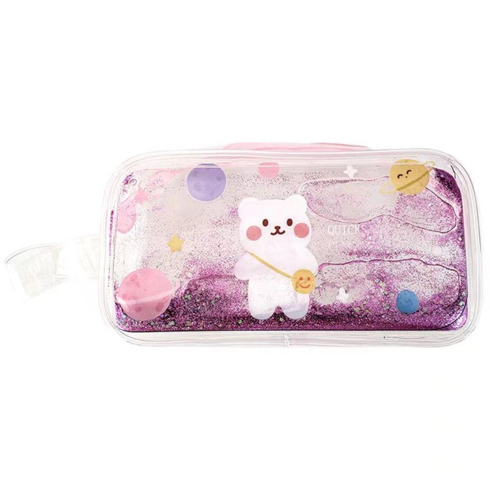 Cartoon Pencil Bag Large Capacity Cosmetic Bag Cute Stationery Bag