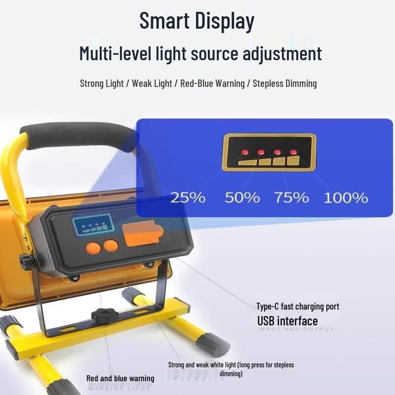 Rechargeable 500W LED Emergency Work Light