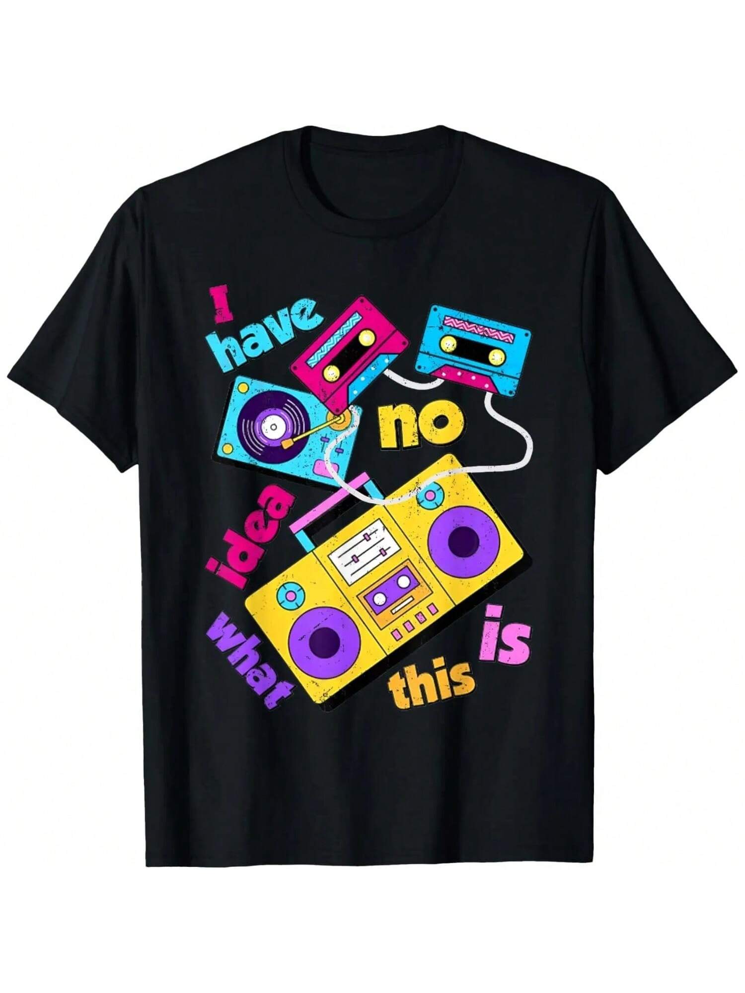 I Have No Idea What This Is Funny Retro Vintage 70s 80s 90s T-Shirt S