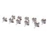 10 Pcs Guitar Potentiometer 18mm Shaft 25K Ohm Bass Metric M8 Electric Bass Guitar Pots for Volume Tone Control B25K