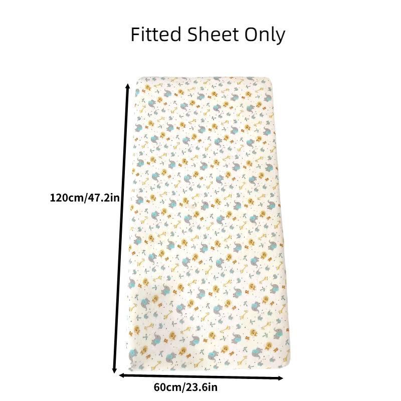 Multi-piece Baby Crib Bedding Set, Four-season Use, Pure Cotton Fabric, Available In Multiple Cute Designs