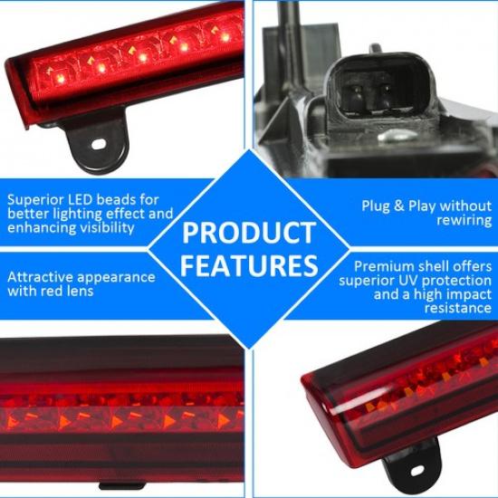 LED 3rd Third High Mount Brake Light For 2000-2006 Chevy Tahoe Suburban Yukon XL