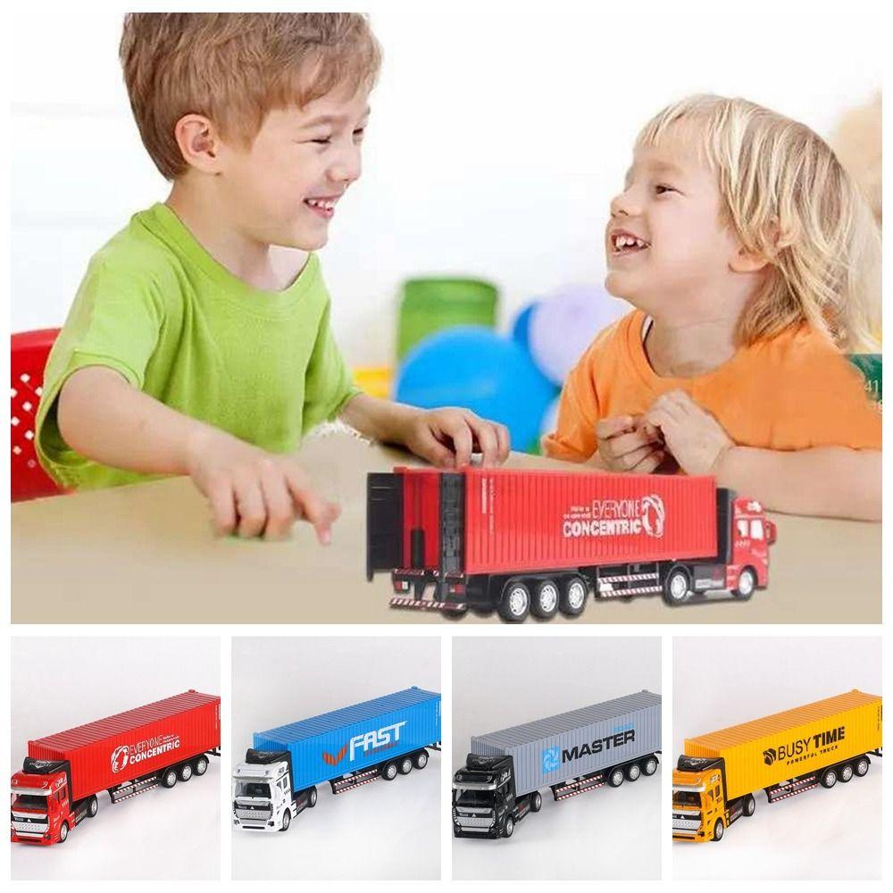 Model Vehicle Toy Container Transport Truck Toy Zinc Zinc Alloy Kids Toys  Educational Toy