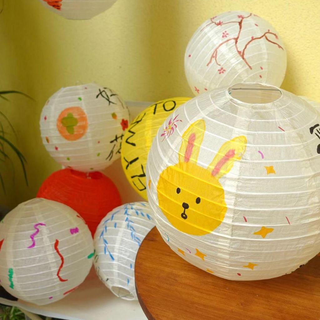 Handmade Mid-Autumn DIY Flower Lantern Kit for Kids - Kindergarten Craft