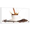 Skyddsskiva för spishäll 90x52 Kaffe