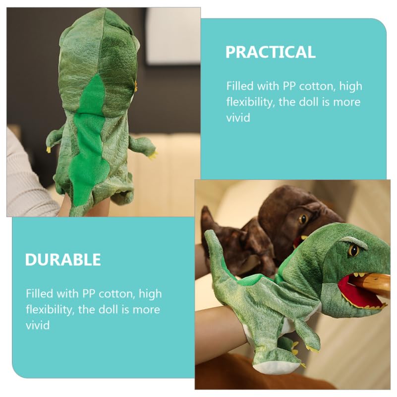 LEDMOMO Tyrannosaurus Hand Dinosaurier Plüschtier zum Entwickeln von Rollenspielen Großartiges Geschenk Puppe, 11,81 Zoll Kinder, Fantasie, Spiel,