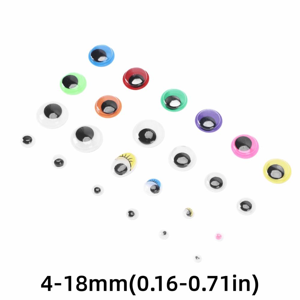 1700pcs Different Sizes Self Adhesive Eyes Self Adhesive Wiggle Eyes Googly Eyes  Doll Decoration